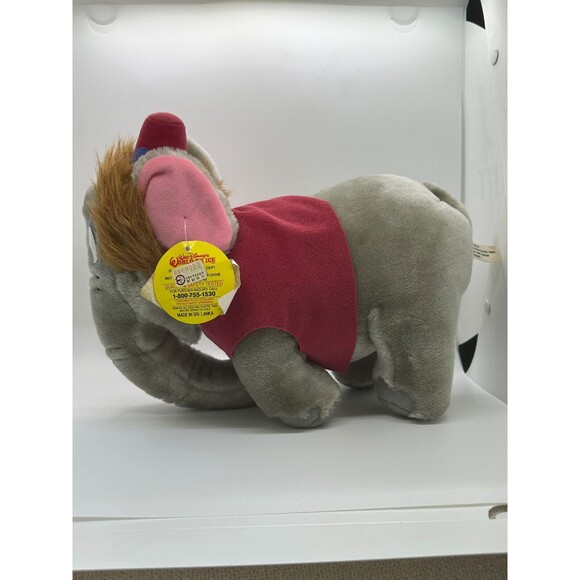 Vintage 1990s Walt Disney's World On Ice Aladdin Abu Elephant Plush Toy WITH TAG - Picture 9 of 9